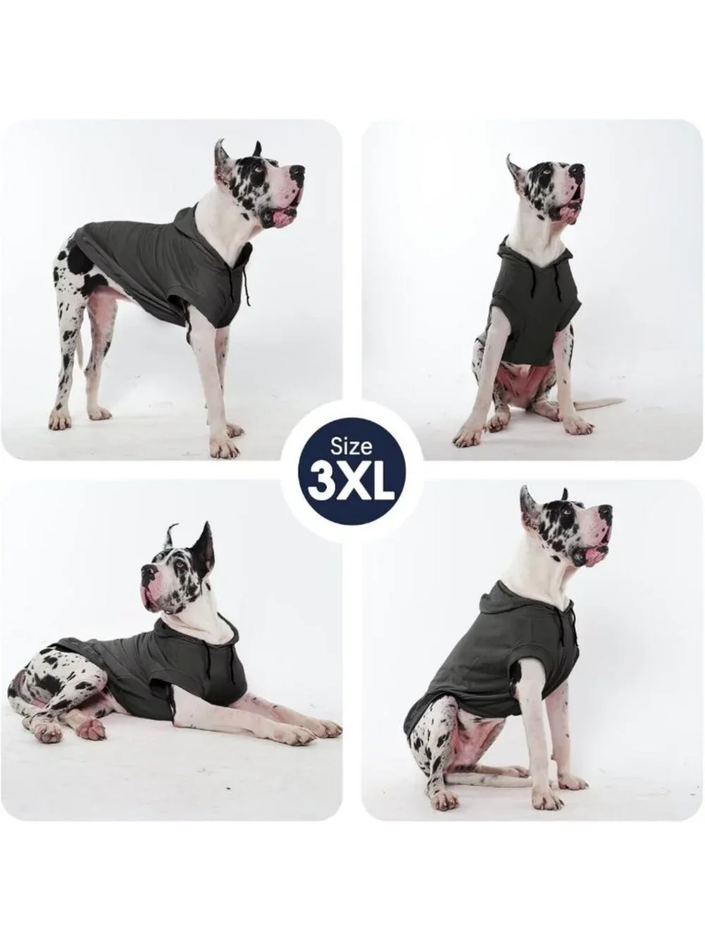 Cozy Lightweight Dog Hoodie for Large Breeds, Perfect for Great Danes & Mastiffs